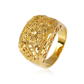 Fashion Jewelry 18k Gold Plated Beautiful Costume Jewelry Lady Finger Ring